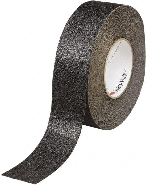 Ability One - Black Solid Color Anti-Slip Vinyl Tape - 1" Wide x 60' Long x 0.036" Thick, General Traffic - All Tool & Supply