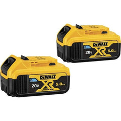 DeWALT - 20 Volt Lithium-Ion Power Tool Battery - 5 Ahr Capacity, 1 hr Charge Time, Series 20V Max - All Tool & Supply