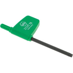 Wiha - T15 Torx Key - Flag-Style, 45mm Length Under Head, 3.1" OAL - All Tool & Supply