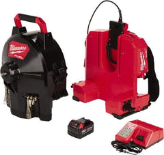 Milwaukee Tool - 18V Battery Battery Drain Cleaning Machine - For 1-1/4" to 4" Pipe, 50' Cable - All Tool & Supply