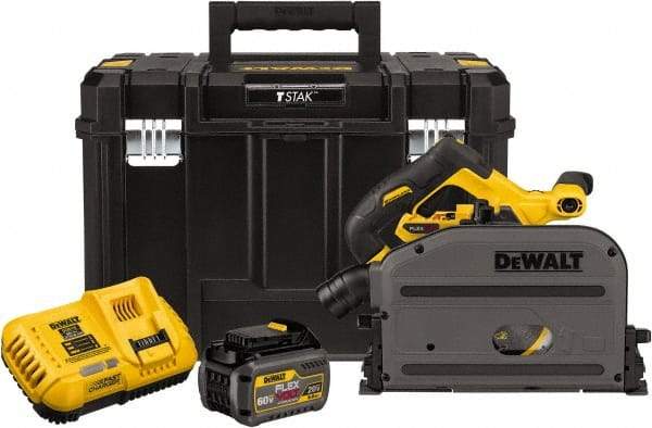 DeWALT - 60 Volt, 6-1/2" Blade, Cordless Circular Saw - 4,000 RPM, 1 Lithium-Ion Battery Included - All Tool & Supply