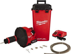 Milwaukee Tool - 18V Battery Battery Drain Cleaning Machine - For 3" Pipe, 35' Cable - All Tool & Supply