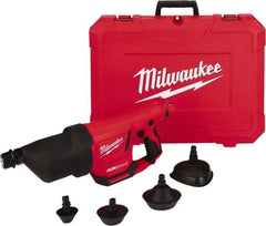 Milwaukee Tool - 12V Lithium-Ion Battery Battery Drain Cleaning Machine - For 1" to 4" Pipe - All Tool & Supply