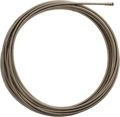 Milwaukee Tool - 3/8" x 50' Drain Cleaning Machine Cable - Inner Core, 1-1/4" to 2-1/2" Pipe, Use with Milwaukee Drain Cleaning Tools - All Tool & Supply