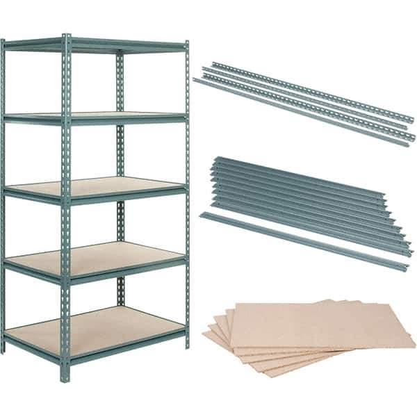 Value Collection - 36" Wide, 36 High, Open Shelving Accessory/Component - Particle Board, Use with Boltless Storage Rack - All Tool & Supply