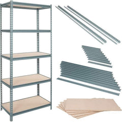 Value Collection - 36" Wide, 36 High, Open Shelving Accessory/Component - Particle Board, Use with Boltless Storage Rack - All Tool & Supply