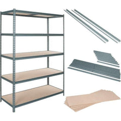 Value Collection - 60" Wide, 36 High, Open Shelving Accessory/Component - Particle Board, Use with Boltless Storage Rack - All Tool & Supply