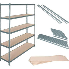 Value Collection - 72" Wide, 26 High, Open Shelving Accessory/Component - 16 Gauge Steel, Powder Coat Finish, Use with Boltless Storage Rack - All Tool & Supply