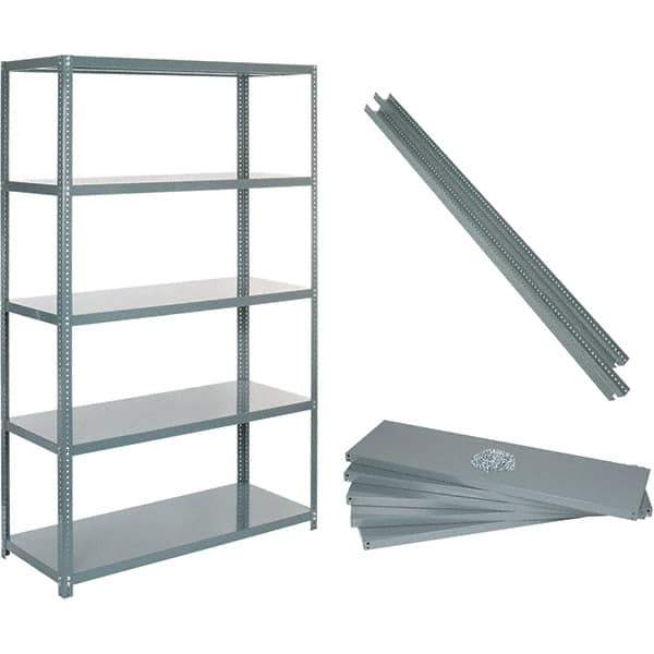 Value Collection - 60" Wide, 1-15/16 High, Open Shelving Accessory/Component - 14 Gauge Steel, Powder Coat Finish, Use with High Capacity Storage Racks - All Tool & Supply