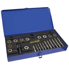 Greenfield Threading - Tap & Die Sets Minimum Tap Thread Size (Inch): 1/4-20 Maximum Tap Thread Size (Inch): 1/2-20 - All Tool & Supply