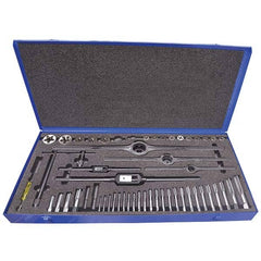 Greenfield Threading - Tap & Die Sets Minimum Tap Thread Size (Inch): #4-40 Maximum Tap Thread Size (Inch): 5/16-18 - All Tool & Supply