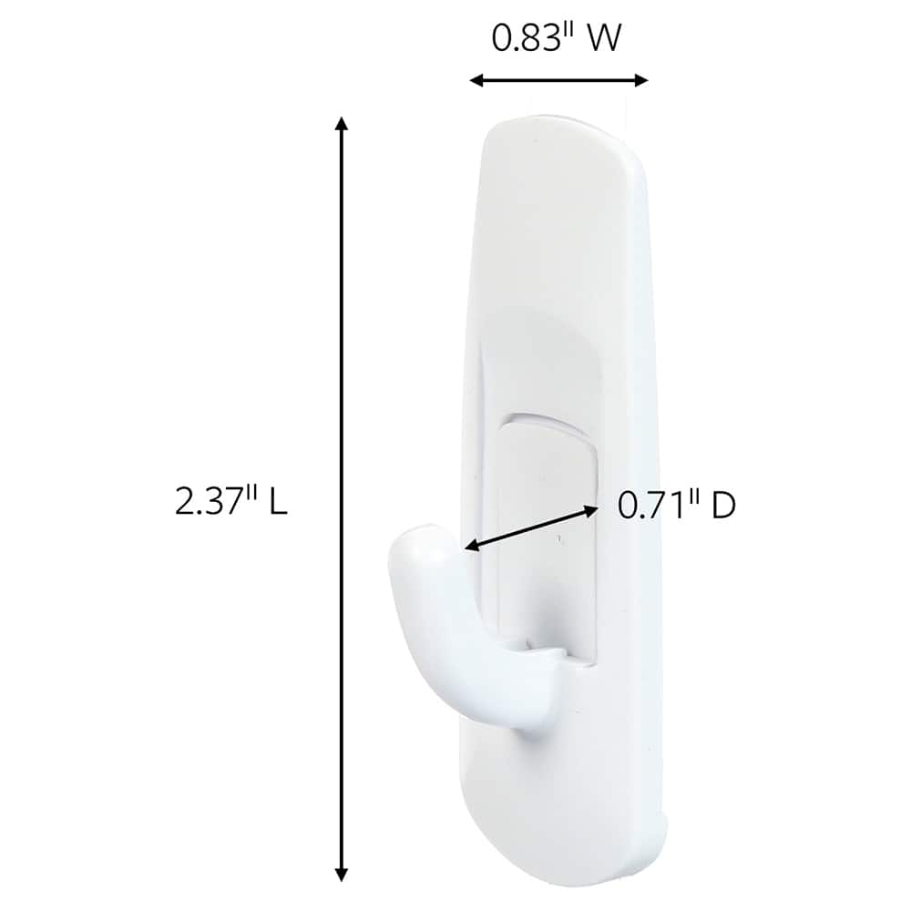 3M - All-Purpose & Utility Hooks; Type: Utility Hook ; Color: White - Exact Industrial Supply