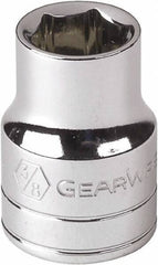 GearWrench - 11/32", 1/4" Drive, Standard Hand Socket - 6 Points, Alloy Steel, Full Polish Finish - All Tool & Supply