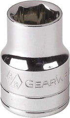 GearWrench - 5/16", 1/4" Drive, Standard Hand Socket - 6 Points, Alloy Steel, Full Polish Finish - All Tool & Supply