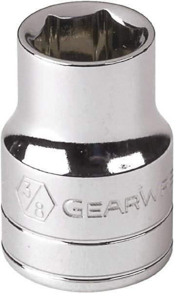 GearWrench - 1/4", 1/4" Drive, Standard Hand Socket - 6 Points, Alloy Steel, Full Polish Finish - All Tool & Supply