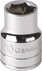 GearWrench - 5/16", 1/4" Drive, Standard Hand Socket - 12 Points, Alloy Steel, Full Polish Finish - All Tool & Supply