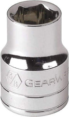 GearWrench - 7/16", 1/4" Drive, Standard Hand Socket - 12 Points, Alloy Steel, Full Polish Finish - All Tool & Supply