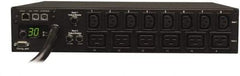 Tripp-Lite - 14 Outlets, 208/240 Volts, 30 Amps, 10' Cord, Power Outlet Strip - Rack Mount, 5-15/20R NEMA Configuration, 19" Strip - All Tool & Supply