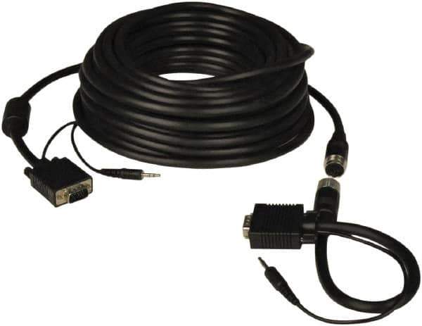 Tripp-Lite - 50' Long, VGA, HD15 Computer Cable - Black, Male x Male - All Tool & Supply