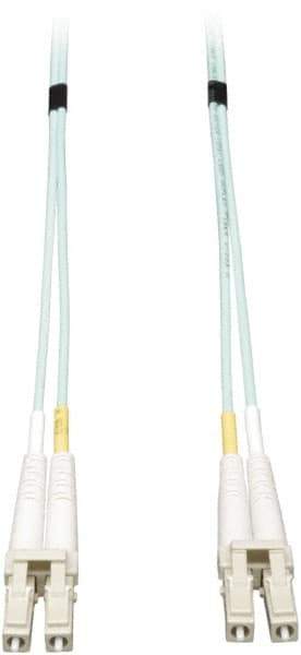 Tripp-Lite - 65' Long, LC/LC Head, Multimode Fiber Optic Cable - Aqua, Use with LAN - All Tool & Supply