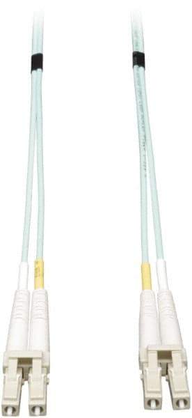 Tripp-Lite - 82' Long, LC/LC Head, Multimode Fiber Optic Cable - Aqua, Use with LAN - All Tool & Supply