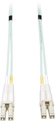 Tripp-Lite - 82' Long, LC/LC Head, Multimode Fiber Optic Cable - Aqua, Use with LAN - All Tool & Supply