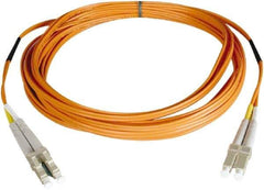 Tripp-Lite - 50' Long, LC/LC Head, Multimode Fiber Optic Cable - Aqua, Use with LAN - All Tool & Supply