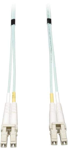 Tripp-Lite - 26' Long, LC/LC Head, Multimode Fiber Optic Cable - Aqua, Use with LAN - All Tool & Supply