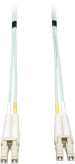 Tripp-Lite - 23' Long, LC/LC Head, Multimode Fiber Optic Cable - Aqua, Use with LAN - All Tool & Supply