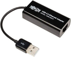 Tripp-Lite - Network Adapter - USB A Male Connector, Black, Use with 10/100Mbps Network - All Tool & Supply