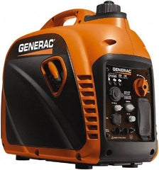 Generac Power - 7 hr Half Load Time, 1 kW, Pull Start, Gasoline Portable Power Generator - 1.2 Gal Tank, 19.7" Long x 11.4" Wide x 17.9" Deep, 80 cc Engine - All Tool & Supply