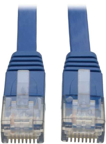 Tripp-Lite - Cat6, 24 AWG, 8 Wires, 550 MHz, Unshielded Network & Ethernet Cable - Blue, PVC, 25' OAL - All Tool & Supply