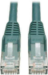 Tripp-Lite - Cat6, 24 AWG, 8 Wires, 550 MHz, Unshielded Network & Ethernet Cable - Green, PVC, 25' OAL - All Tool & Supply