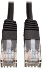 Tripp-Lite - Cat5e, 24 AWG, 8 Wires, 550 MHz, Unshielded Network & Ethernet Cable - Black, PVC, 50' OAL - All Tool & Supply