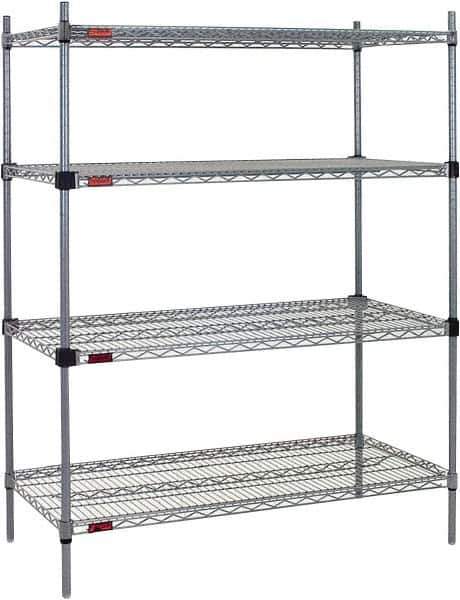 Eagle MHC - 4 Shelf Eagle MHC Wire Shelving - Starter Unit - 72" Wide x 24" Deep x 74" High, - All Tool & Supply