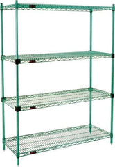 Eagle MHC - 4 Shelf Eagle MHC Wire Shelving - Starter Unit - 72" Wide x 24" Deep x 74" High, - All Tool & Supply