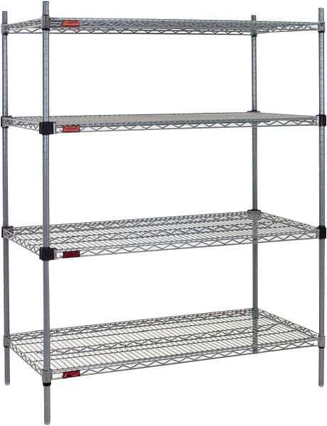 Eagle MHC - 4 Shelf Eagle MHC Wire Shelving - Starter Unit - 60" Wide x 24" Deep x 74" High, - All Tool & Supply