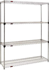 Eagle MHC - 4 Shelf Eagle MHC Wire Shelving - Starter Unit - 48" Wide x 24" Deep x 74" High, - All Tool & Supply