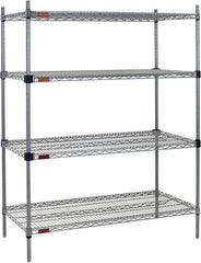 Eagle MHC - 4 Shelf Eagle MHC Wire Shelving - Starter Unit - 48" Wide x 24" Deep x 74" High, - All Tool & Supply