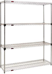 Eagle MHC - 4 Shelf Eagle MHC Wire Shelving - Starter Unit - 48" Wide x 24" Deep x 74" High, - All Tool & Supply