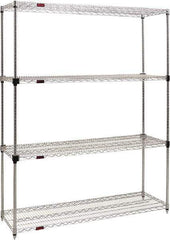 Eagle MHC - 4 Shelf Eagle MHC Wire Shelving - Starter Unit - 36" Wide x 24" Deep x 74" High, - All Tool & Supply