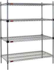 Eagle MHC - 4 Shelf Eagle MHC Wire Shelving - Starter Unit - 72" Wide x 18" Deep x 74" High, - All Tool & Supply