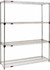 Eagle MHC - 4 Shelf Eagle MHC Wire Shelving - Starter Unit - 60" Wide x 18" Deep x 74" High, - All Tool & Supply