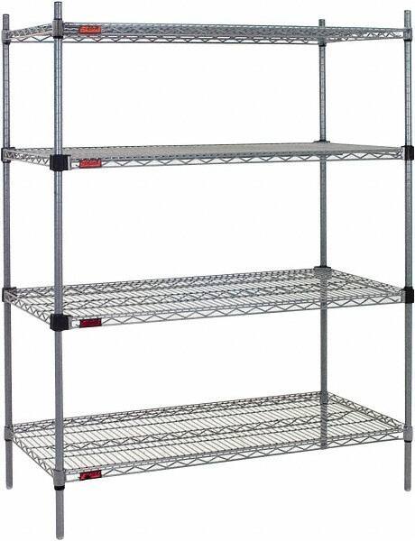 Eagle MHC - 4 Shelf Eagle MHC Wire Shelving - Starter Unit - 36" Wide x 18" Deep x 74" High, - All Tool & Supply