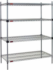 Eagle MHC - 4 Shelf Eagle MHC Wire Shelving - Starter Unit - 36" Wide x 18" Deep x 74" High, - All Tool & Supply