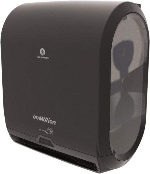 Georgia Pacific - Hands Free, Plastic Paper Towel Dispenser - 17.3" High x 14.7" Wide x 9-1/2" Deep, 1 Roll with Stub 10", Black - All Tool & Supply