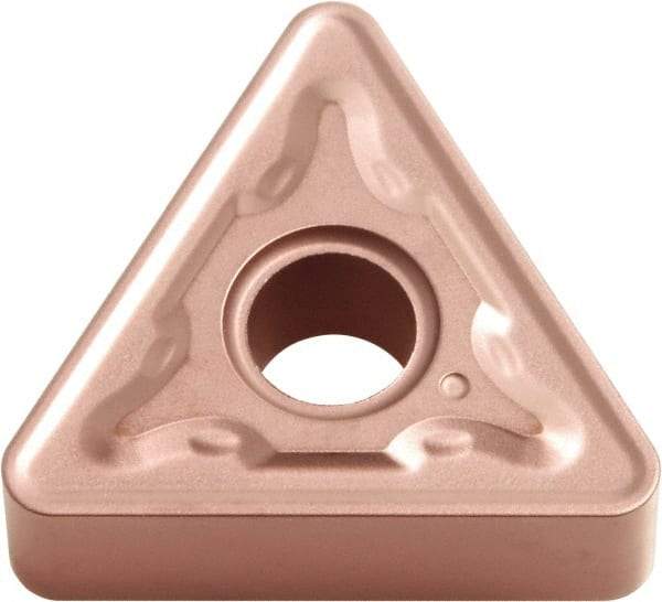 Kyocera - TNMG332 PH Grade CA310 Carbide Turning Insert - TiCN/Al2O3 Finish, 60° Triangle, 3/8" Inscr Circle, 3/16" Thick, 1/32" Corner Radius - All Tool & Supply