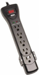 Tripp-Lite - 7 Outlets, 120 VAC15 Amps, 7' Cord, Power Outlet Strip - Floor, Keyhole Mount, 5-15 NEMA Configuration, 10.3" Strip - All Tool & Supply