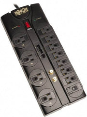 Tripp-Lite - 12 Outlets, 120 VAC15 Amps, 8' Cord, Power Outlet Strip - Floor, Keyhole Mount, 5-15 NEMA Configuration, 12.04" Strip - All Tool & Supply