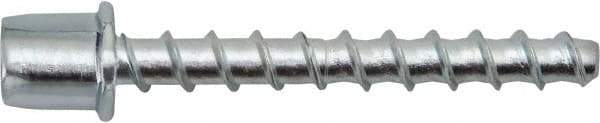 Powers Fasteners - 1/4" Zinc-Plated Steel Vertical (End Drilled) Mount Threaded Rod Anchor - 1/4" Diam x 1-5/8" Long, 3,265 Lb Ultimate Pullout, For Use with Concrete/Masonry - All Tool & Supply